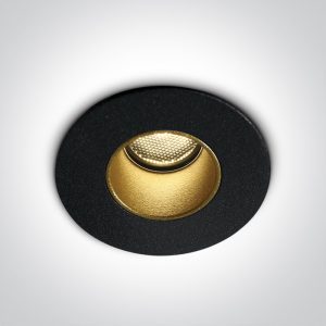 Spot incastrat LED NEGRU 2W 3000K 700mA IP65 Dark Light