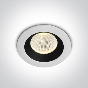 Spot incastrat LED ALB-NEGRU 3W 3000K CRI 90 350mA Dark Light