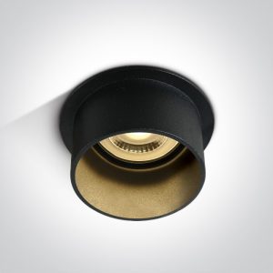 Spot incastrat NEGRU GU10 10W Dark Light