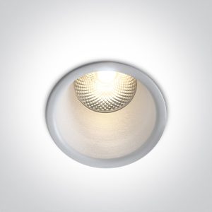 Spot fix incastrat de cluoare ALB cu BEC LED DE TIP COB - 5W CRI 80