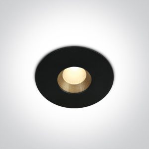 Spot incastrat LED COB NEGRU 8W 3000K  IP54 230v Dark Light