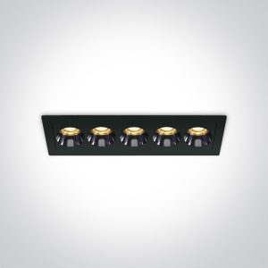 Spot incastrat LED NEGRU 12W 3000K CRI 90 IP20  230V