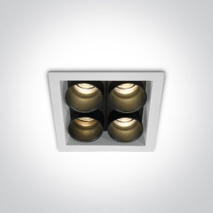 Spot incastrat LED ALB 10W 3000K IP20 230V Dark Light