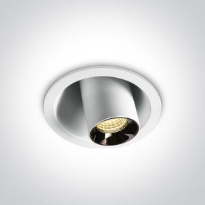 Spot incastrat Orientabil LED COB ALB  6W 3000K 230V