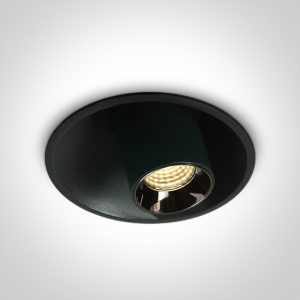 Spot incastrat Orientabil LED COB NEGRU 7W 3000K  Dark Light 230V