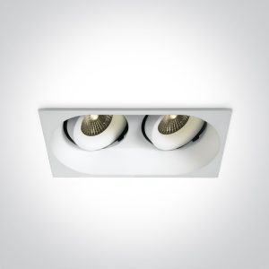 Corp de spoturi LED ALB 2x6,5W 3000K 700mA IP54 Orientabil Dark Light