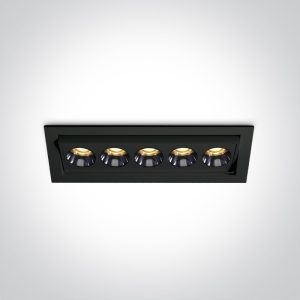 Spot incastrat Orientabil LED NEGRU INCASTRAT 12W 3000K IP20  230V