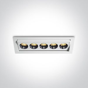 Spot incastrat Orientabil LED ALB INCASTRAT 12W 3000K IP20  230V