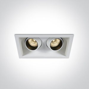 Corp de 2 spoturi LED COB ALB 2X6W 3000K 350mA