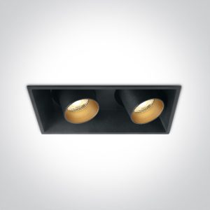 Corp de spoturi NEGRU 2x11W 3000K IP20  230V Orientabil Dark Light