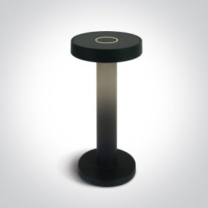 Lampa de masa decorativa PORTABILA 2,5W NEGRĂ IP65
