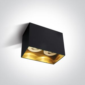 Corp doua spoturi aplicat NEGRU GU10 2x10W Dark Light