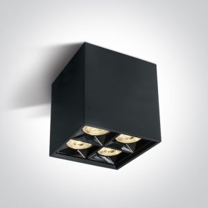 Spot aplicat patrat LED NEGRU 15W 3000K  Dark Light