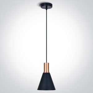 Pendul decorativ Cupru NEGRU 10W E27