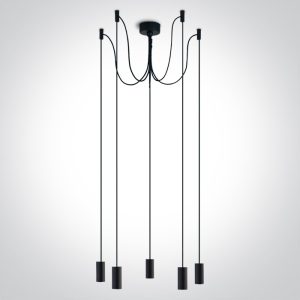 Corp 5 Pendule NEGRU 20W 5xE27