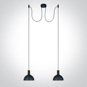 Corp 2 pendule decorative NEGRU  10W 2xE27