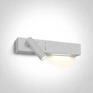 Aplica Noptiera LED ALBA 3W + 6W 3000K STANGA