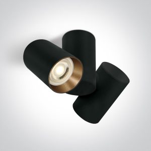 Spot aplicat NEGRU dublu ORIENTABIL GU10 2x10w Dark Light