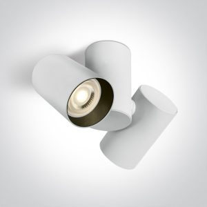 Spot aplicat ALB dublu ORIENTABIL GU10 2x10w Dark Light