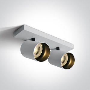 Corp 2 spoturi aplicat orientabil ALB GU10 2x10W Dark Light