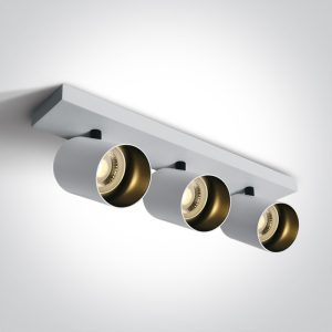 Corp de 3 spoturi aplicat orientabil ALB GU10 3x10W Dark Light