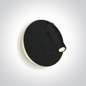 Aplica LED NEAGRA 3W + 5W LUMINĂ SPATE 3000K IP20 230V