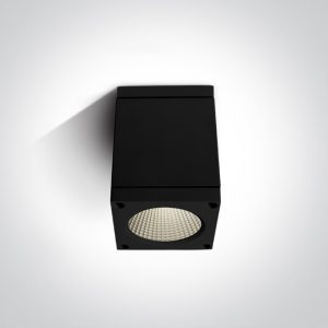 Spot aplicat LED COB NEGRU 6W 3000K IP54