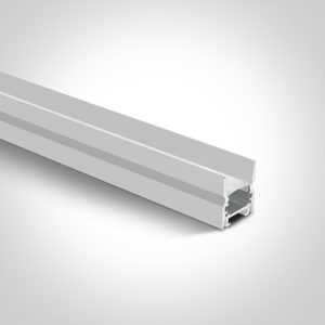 PROFIL ALB 2m + PC Difuzor Opal Dark Light